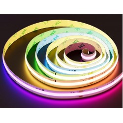 Tira PIXEL LED Digital Flexible 24V 14W/mt COB IP20 RGB, rollo 10 metros